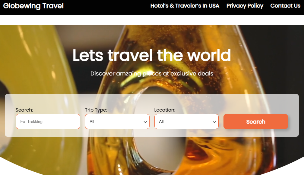 Globewing Travel Website